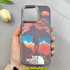 قاب گوشی iPhone 16 Pro Max آیفون سخت سوزنی فانتزی Pixelate The North Face کد 104231