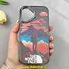 قاب گوشی iPhone 16 آیفون سخت سوزنی فانتزی Pixelate The North Face کد 104233
