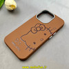 قاب گوشی iPhone 13 Pro آیفون لدر دیزاین SOFT Lether Design فانتزی سیلیکونی طرح چرمی کیتی کد 104312