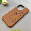 قاب گوشی iPhone 13 Pro آیفون لدر دیزاین SOFT Lether Design فانتزی سیلیکونی طرح چرمی کیتی کد 104312
