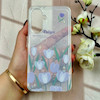 قاب گوشی Galaxy A36 / A56 سامسونگ طلقی شفاف هولوگرامی طرح سه بعدی قلبی گل لاله کد 104439