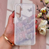 قاب گوشی Galaxy S24 FE سامسونگ طلقی شفاف هولوگرامی طرح سه بعدی قلبی پروانه کد 104465