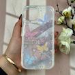قاب گوشی iPhone 15 آیفون طلقی شفاف هولوگرامی طرح سه بعدی قلبی پروانه کد 104521