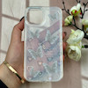 قاب گوشی iPhone 15 آیفون طلقی شفاف هولوگرامی طرح سه بعدی قلبی پروانه کد 104522