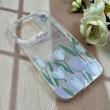 قاب گوشی iPhone 15 Pro آیفون طلقی شفاف هولوگرامی طرح سه بعدی قلبی گل لاله کد 104527