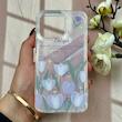 قاب گوشی iPhone 13 Pro آیفون طلقی شفاف هولوگرامی طرح سه بعدی قلبی گل لاله کد 104532