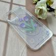 قاب گوشی iPhone 12 / iPhone 12 Pro آیفون طلقی شفاف هولوگرامی طرح سه بعدی قلبی گل لاله کد 104544