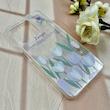 قاب گوشی Redmi Note 13 4G شیائومی طلقی شفاف هولوگرامی طرح سه بعدی قلبی گل لاله کد 104563