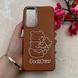 قاب گوشی Galaxy A16 سامسونگ لدر دیزاین SOFT Lether Design فانتزی سیلیکونی طرح چرمی برجسته Pooh قهوه ای کد 104944