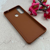قاب گوشی Galaxy A20S سامسونگ لدر دیزاین SOFT Lether Design فانتزی سیلیکونی طرح چرمی برجسته Pooh قهوه ای کد 104945
