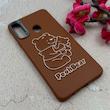 قاب گوشی Galaxy A20S سامسونگ لدر دیزاین SOFT Lether Design فانتزی سیلیکونی طرح چرمی برجسته Pooh قهوه ای کد 104945