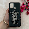قاب گوشی Galaxy A21S سامسونگ لدر دیزاین SOFT Lether Design فانتزی سیلیکونی طرح چرمی برجسته میکی موس مشکی کد 104949