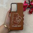 قاب گوشی Galaxy A26 سامسونگ لدر دیزاین SOFT Lether Design فانتزی سیلیکونی طرح چرمی برجسته Pooh قهوه ای کد 104960