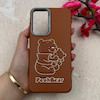 قاب گوشی Galaxy A36 سامسونگ لدر دیزاین SOFT Lether Design فانتزی سیلیکونی طرح چرمی برجسته Pooh قهوه ای کد 104967