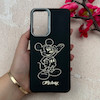 قاب گوشی Galaxy A56 سامسونگ لدر دیزاین SOFT Lether Design فانتزی سیلیکونی طرح چرمی برجسته میکی موس مشکی کد 104979