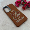 قاب گوشی Galaxy A56 سامسونگ لدر دیزاین SOFT Lether Design فانتزی سیلیکونی طرح چرمی برجسته Pooh قهوه ای کد 104982