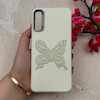 قاب گوشی Galaxy A30S / Galaxy A50S / Galaxy A50 سامسونگ لدر دیزاین SOFT Lether Design فانتزی سیلیکونی طرح چرمی برجسته پروانه شیری کد 104985