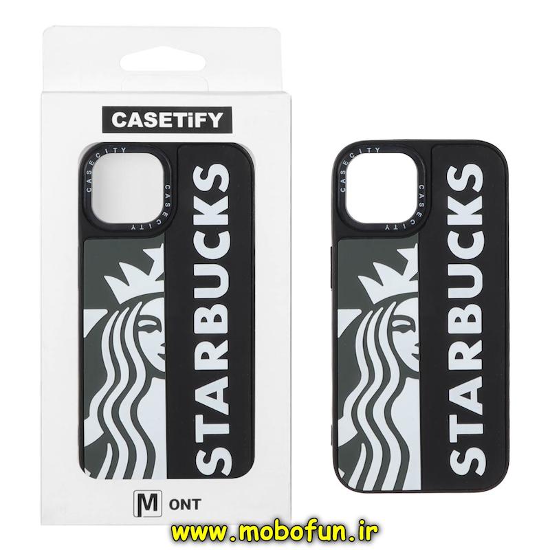 قاب گوشی iPhone 15 آیفون سیلیکونی سخت سه بعدی برجسته Casetify استارباکس کد 94214
