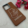 قاب گوشی Redmi Note 12 4G شیائومی لدر دیزاین SOFT Lether Design فانتزی سیلیکونی طرح چرمی برجسته Pooh قهوه ای کد 105015