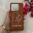 قاب گوشی Redmi Note 13 4G شیائومی لدر دیزاین SOFT Lether Design فانتزی سیلیکونی طرح چرمی برجسته Pooh قهوه ای کد 105016