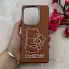 قاب گوشی Redmi Note 13 Pro 4G / Poco M6 Pro 4G / Redmi Note 14S شیائومی لدر دیزاین SOFT Lether Design فانتزی سیلیکونی طرح چرمی برجسته Pooh قهوه ای کد 105031