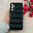 قاب گوشی Galaxy A14 سامسونگ سیلیکون ژله ای پافر PC زیر بسته محافظ لنز دار مشکی کد 104780
