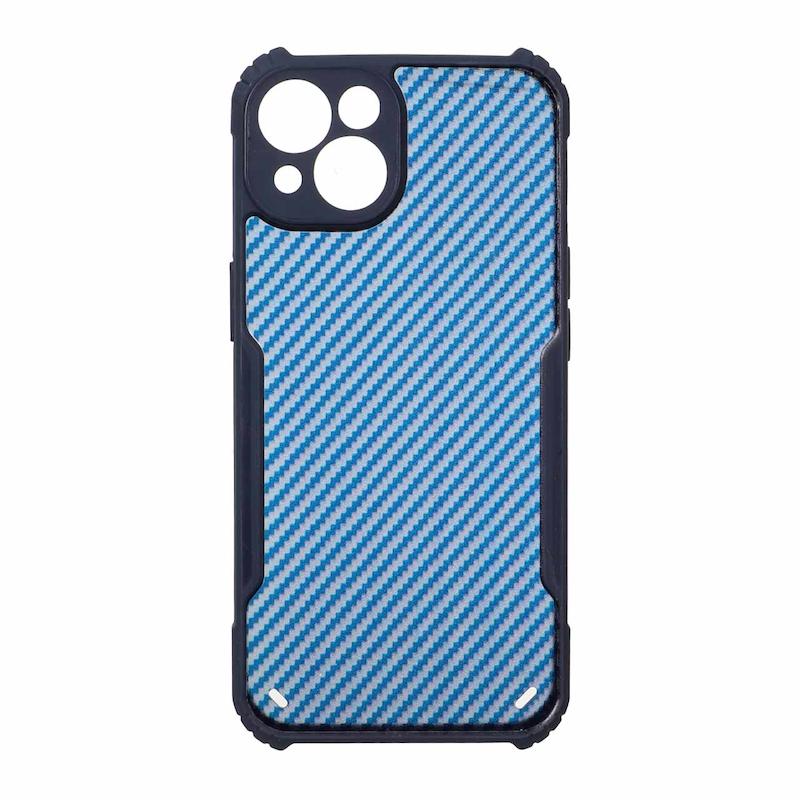 قاب گوشی iPhone 13 آیفون نیوزون هاشور ایربگ دار محافظ لنزدار سرمه ای کد 105730