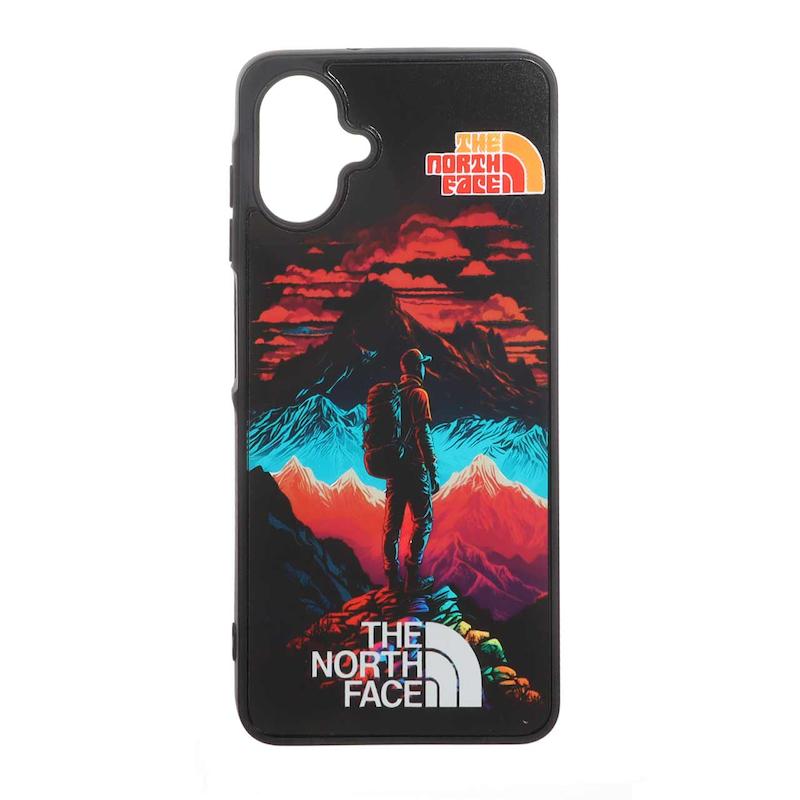 قاب گوشی Galaxy A07 سامسونگ پشت سخت آینه ای مات طرح THE NORTH FACE کد 105250