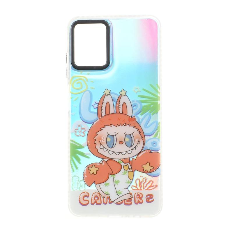 قاب گوشی Galaxy A07 سامسونگ هولوگرامی دور ژله ای مات HARD طرح لبوبو Labubu کد 105050