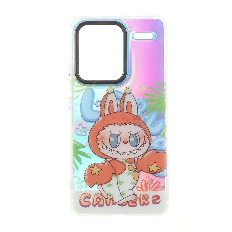 قاب گوشی Redmi Note 13 Pro Plus شیائومی هولوگرامی دور ژله ای مات HARD طرح لبوبو Labubu کد 105061