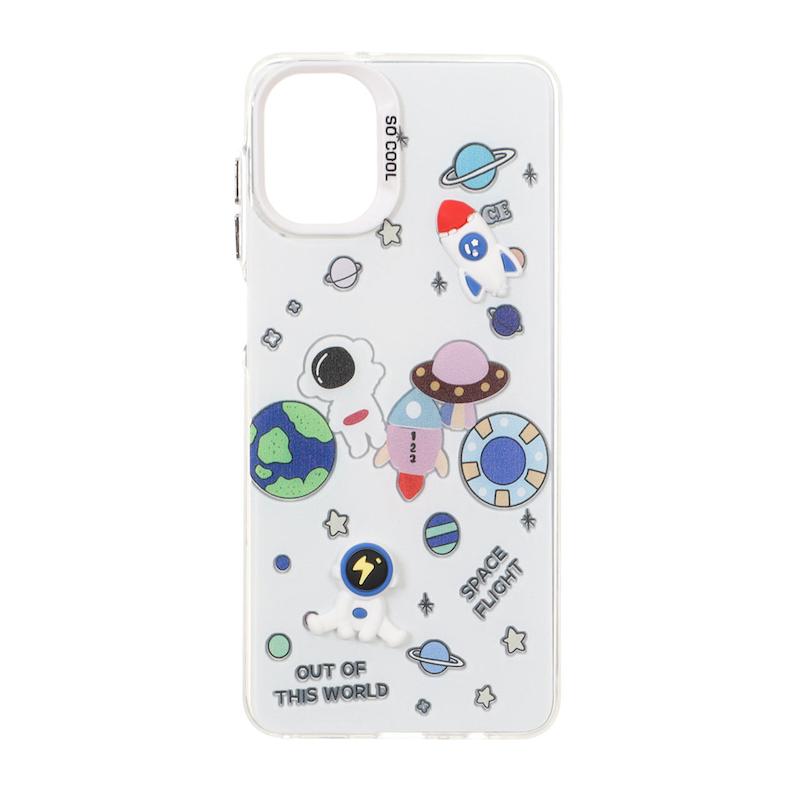 قاب گوشی Galaxy A07 سامسونگ فانتزی HARD اورجینال SO COOL عروسکی برجسته طرح فضانورد کد 105118