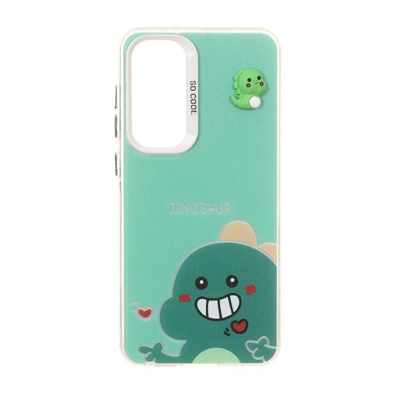 قاب گوشی Galaxy S24 FE سامسونگ فانتزی HARD اورجینال SO COOL عروسکی برجسته طرح دایناسور کد 105132