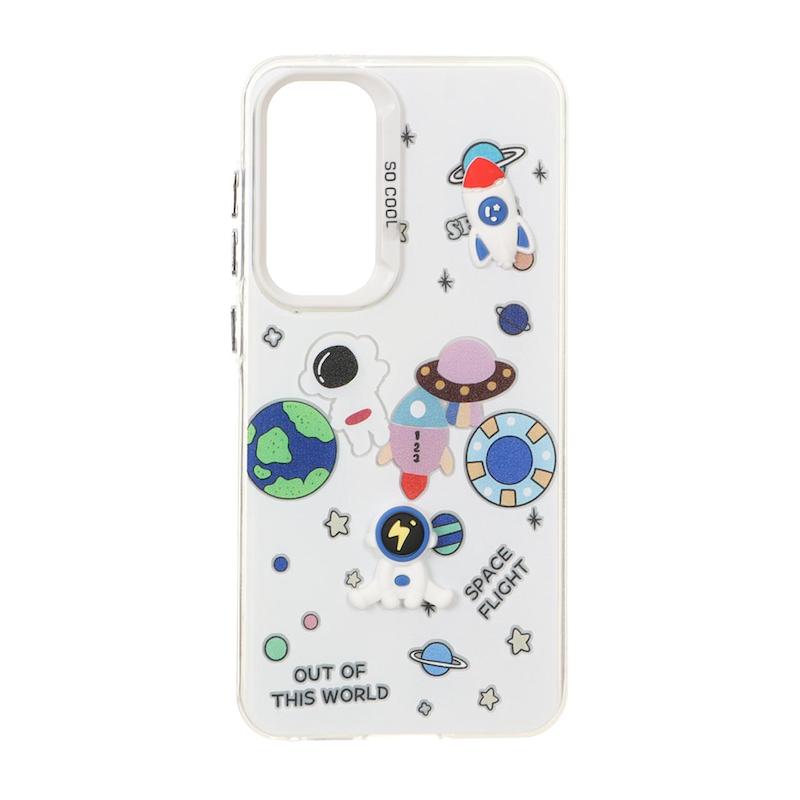 قاب گوشی Galaxy S24 FE سامسونگ فانتزی HARD اورجینال SO COOL عروسکی برجسته طرح فضانورد کد 105135