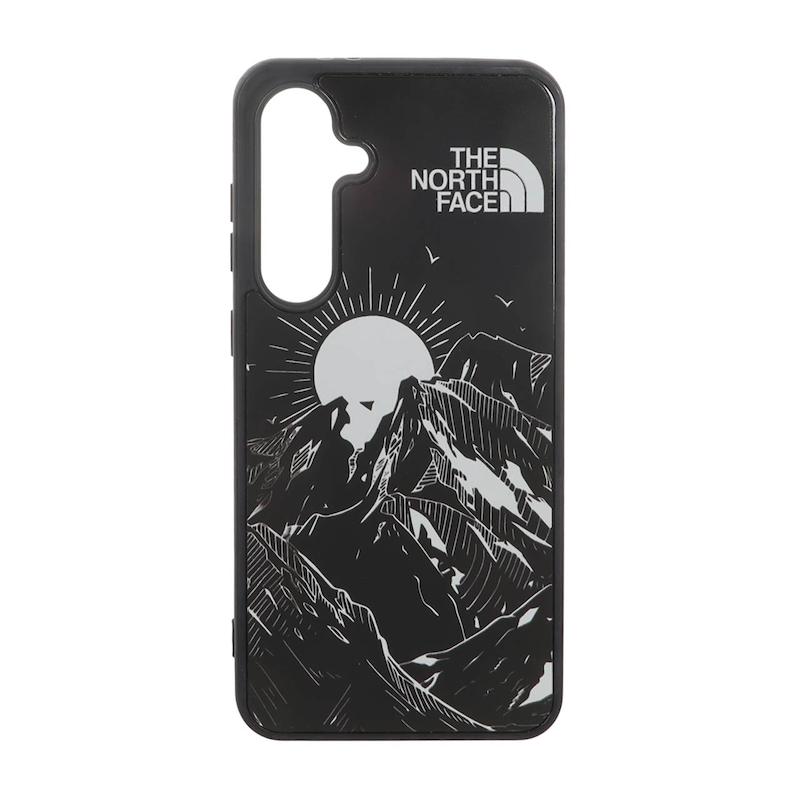قاب گوشی Galaxy S24 FE سامسونگ پشت سخت آینه ای مات طرح The North Face کد 105271