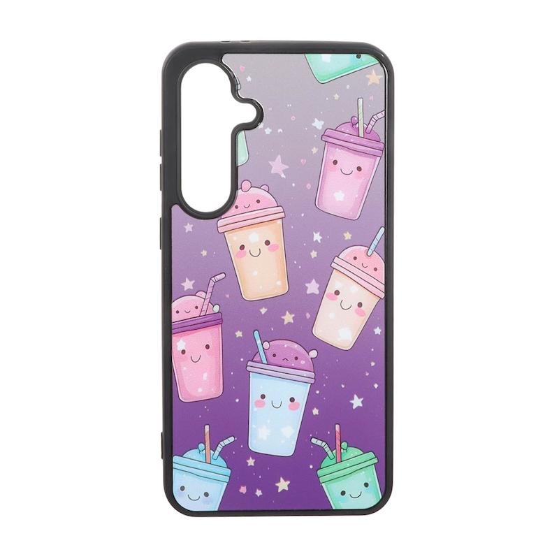 قاب گوشی Galaxy S24 FE سامسونگ پشت سخت آینه ای مات طرح فانتزی آیس پک کد 105282