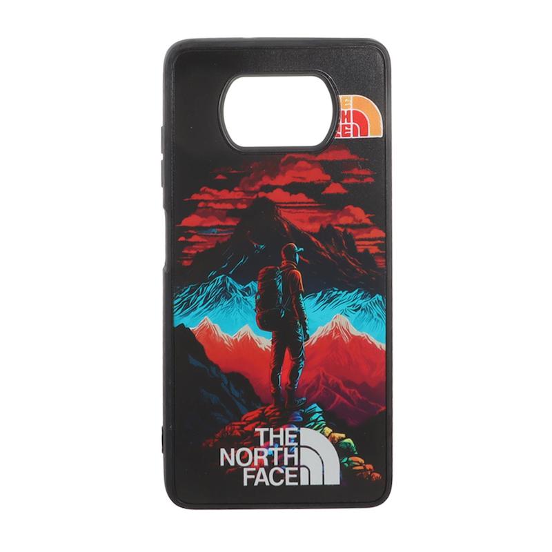 قاب گوشی Poco X3 NFC / Poco X3 Pro شیائومی پشت سخت آینه ای مات طرح The North Face کد 105286