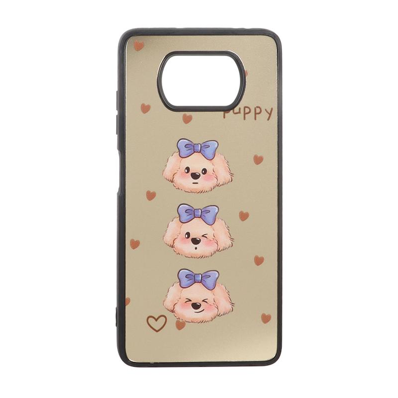 قاب گوشی Poco X3 NFC / Poco X3 Pro شیائومی پشت سخت آینه ای مات طرح سگ کیوت کد 105291