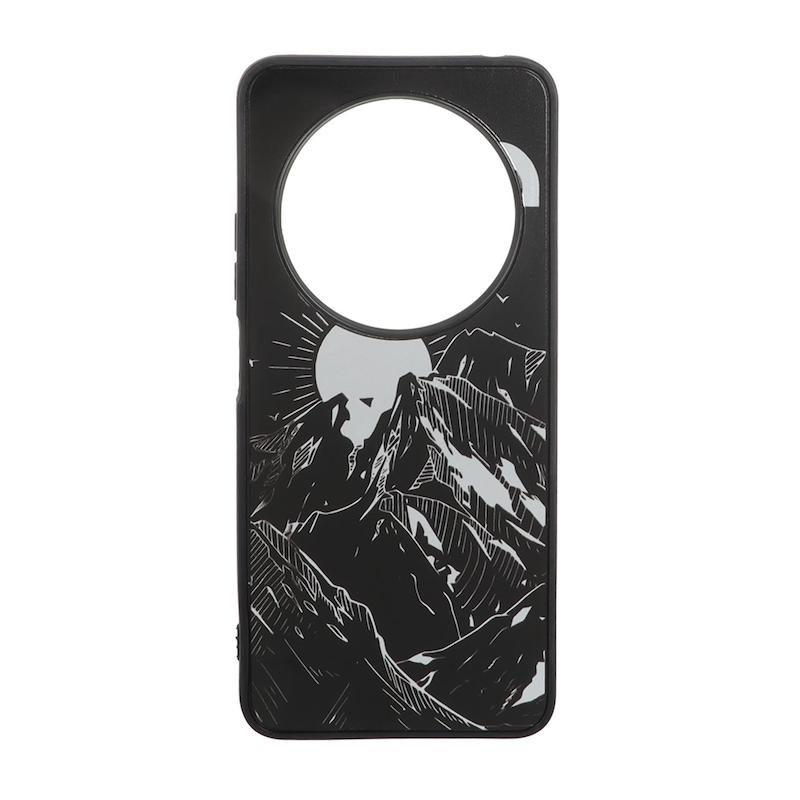 قاب گوشی Redmi 14C / Poco C75 / Redmi A4 شیائومی پشت سخت آینه ای مات طرح The North Face کد 105314