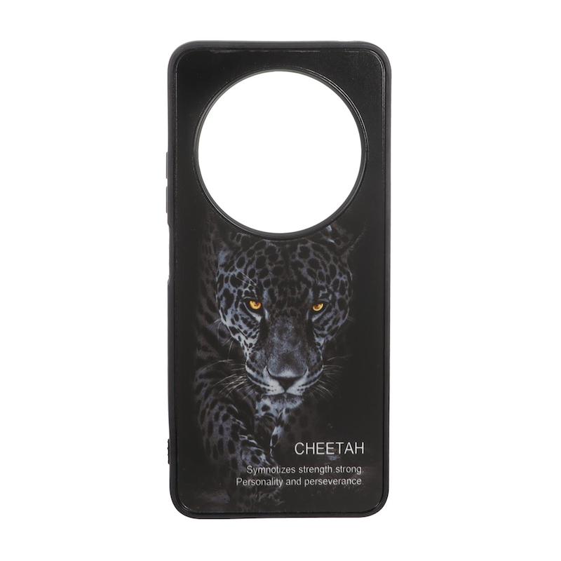 قاب گوشی Redmi 14C / Poco C75 / Redmi A4 شیائومی پشت سخت آینه ای مات طرح پلنگ کد 105319