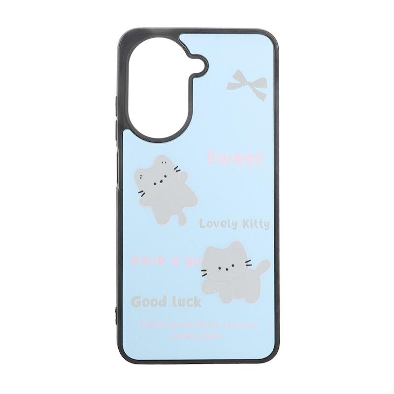 قاب گوشی Redmi A5 / Poco C71 شیائومی پشت سخت آینه ای مات طرح گربه کد 105326