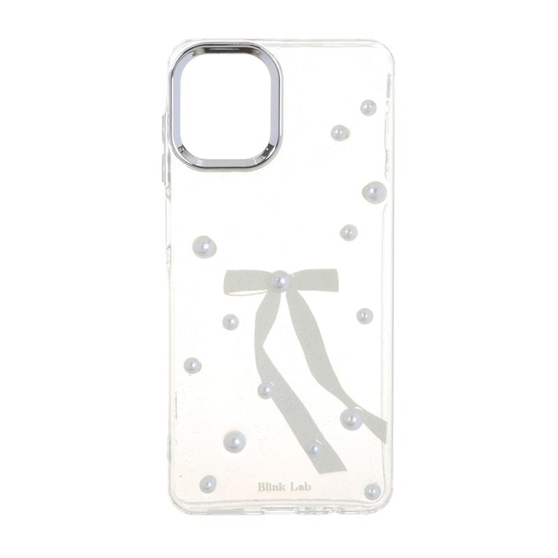 قاب گوشی Galaxy A07 سامسونگ لاکچری شفاف رزینی لنز کرومی طرح کیوت کد 105351