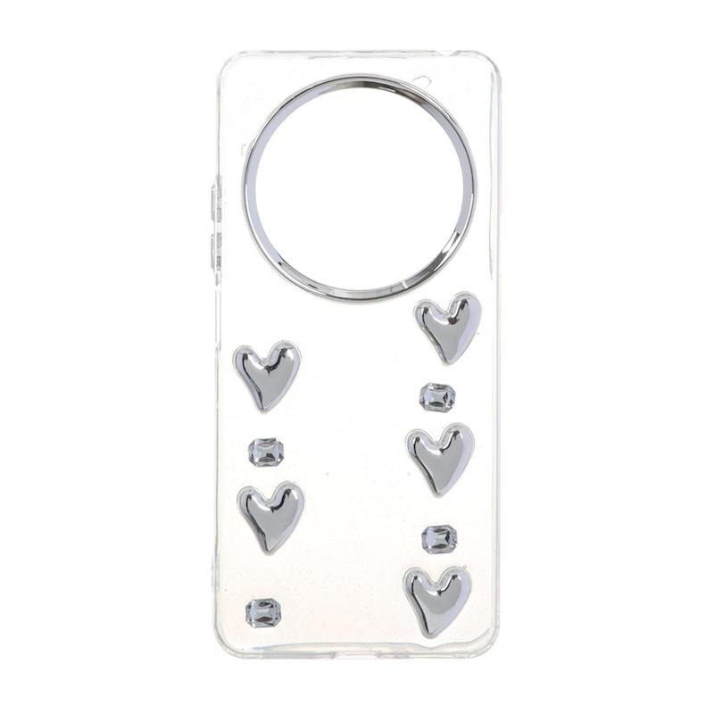 قاب گوشی Redmi 14C / Poco C75 / Redmi A4 شیائومی لاکچری شفاف رزینی لنز کرومی طرح کیوت کد 105378