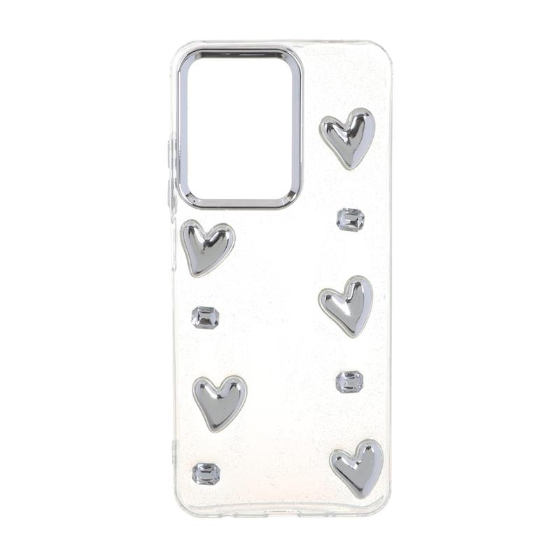 قاب گوشی Redmi A5 / Poco C71 شیائومی لاکچری شفاف رزینی لنز کرومی طرح کیوت کد 105382