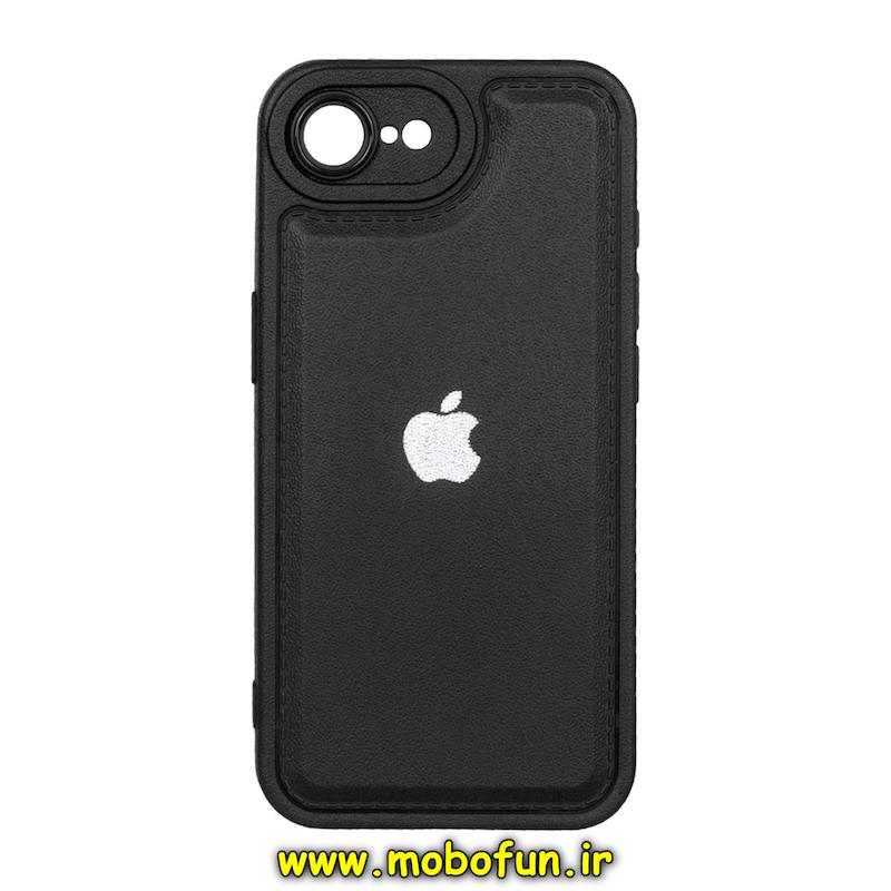 قاب گوشی iPhone 16e آیفون سیلیکون ژله ای پافر PC زیر بسته محافظ لنز دار مشکی کد 94309