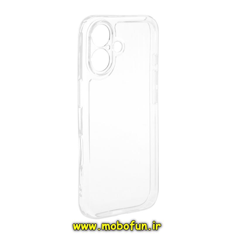 قاب گوشی iPhone 17 آیفون طرح ژله ای شفاف بی رنگ SPACE ایربگ دار محافظ لنز دار کد 94311
