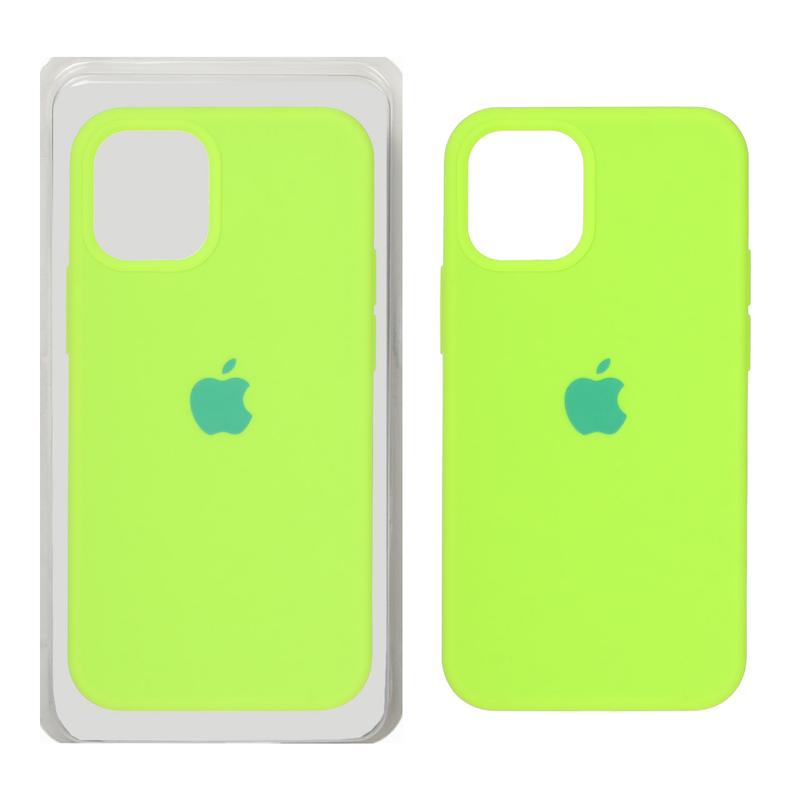 قاب گوشی iPhone 12 Mini آیفون سیلیکونی اورجینال پاک کنی درجه یک زیربسته سبز فسفری کد 105389