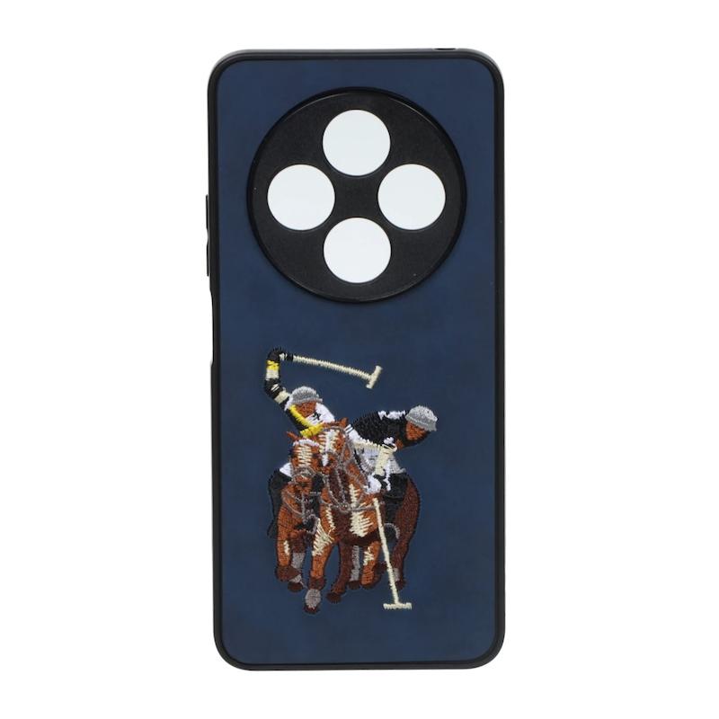 قاب گوشی Redmi 14C / Poco C75 / Redmi A4 شیائومی گلدوزی جیر محافظ لنزدار طرح POLO سرمه ای کد 105469