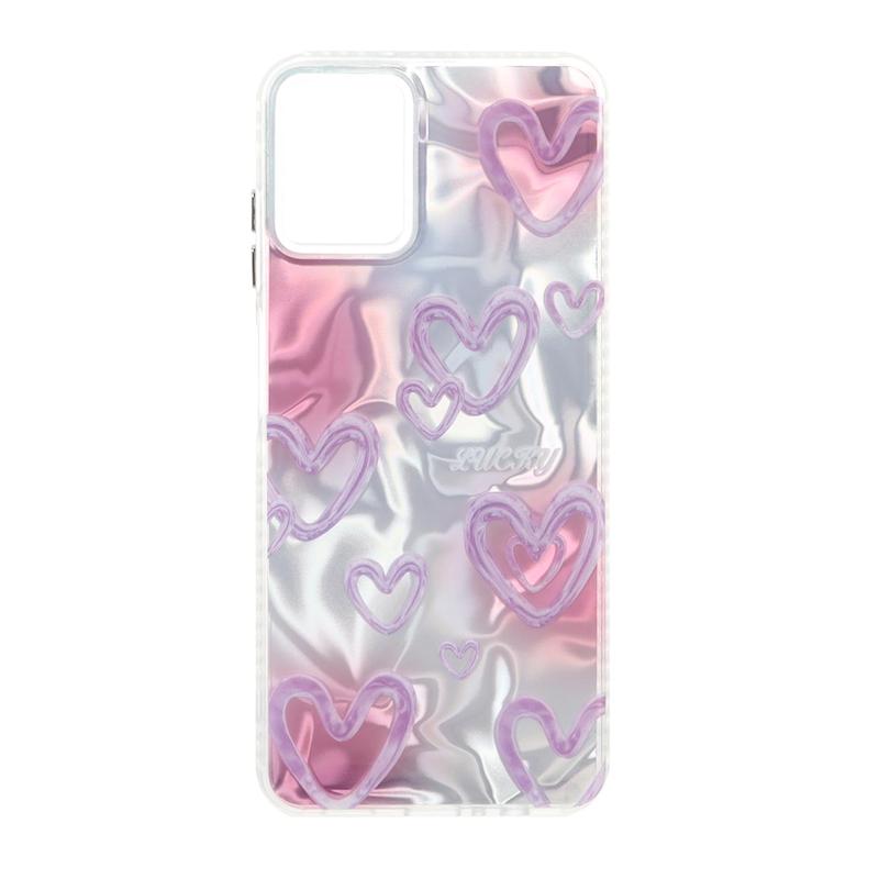 قاب گوشی Galaxy A07 سامسونگ فانتزی براق IMD لیزری لاکچری سخت HARD طرح قلب کد 105693