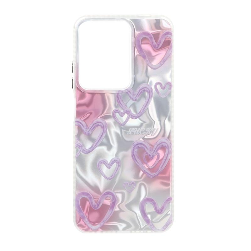 قاب گوشی Redmi A5 / Poco C71 شیائومی فانتزی براق IMD لیزری لاکچری سخت HARD طرح قلب کد 105709