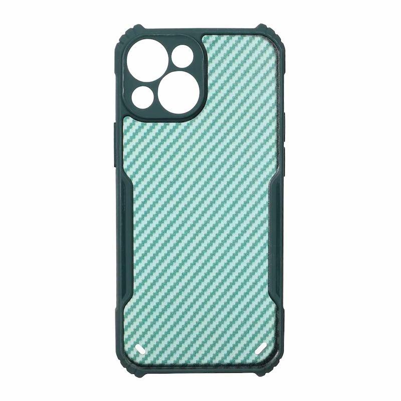 قاب گوشی iPhone 13 Mini آیفون نیوزون هاشور ایربگ دار محافظ لنزدار سبز کد 105735